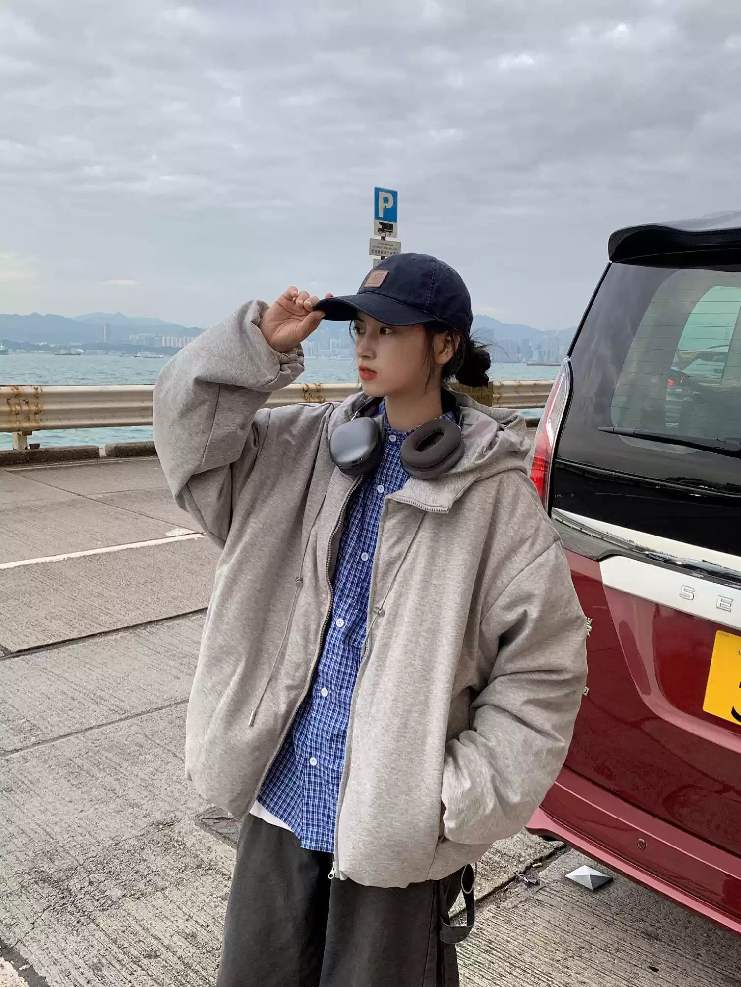 フード付きダウンジャケット N282