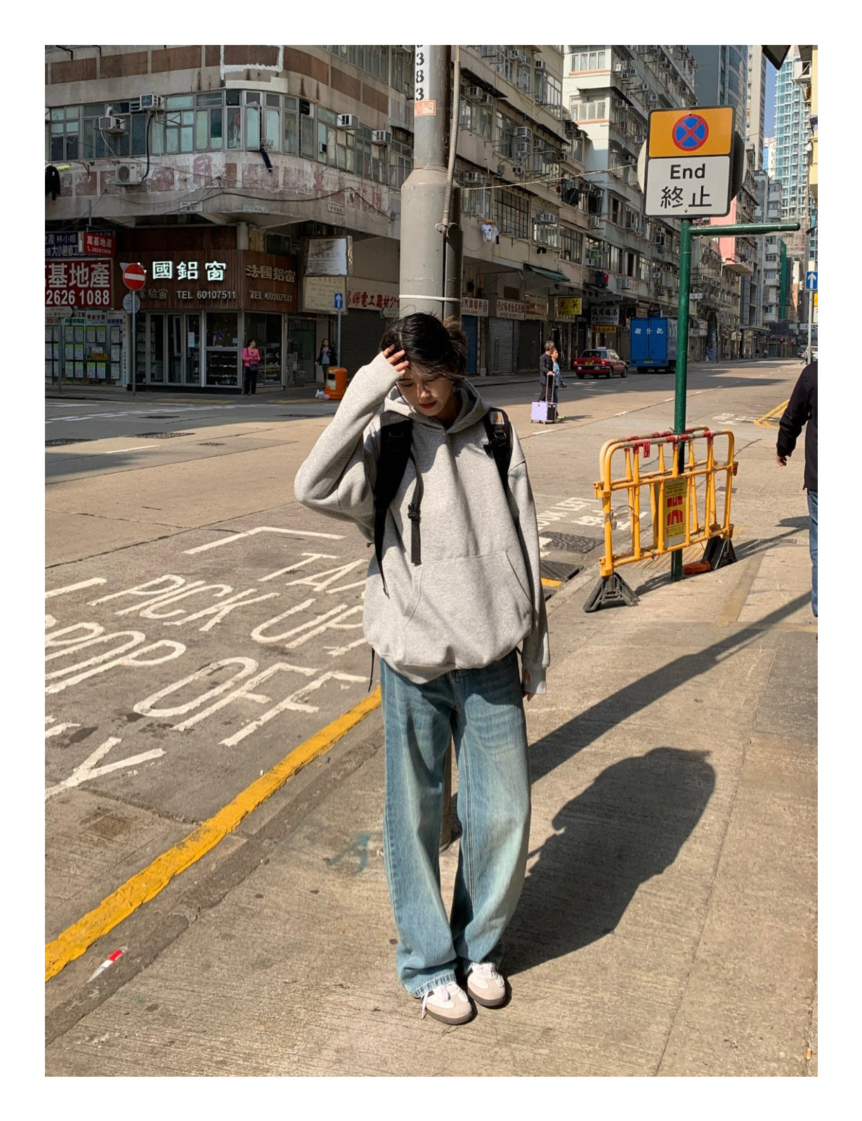 オーバーサイズカンガルーポケットフーディー N98