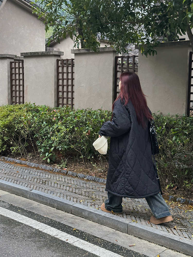 厚手コットンロングコートジャケット N211