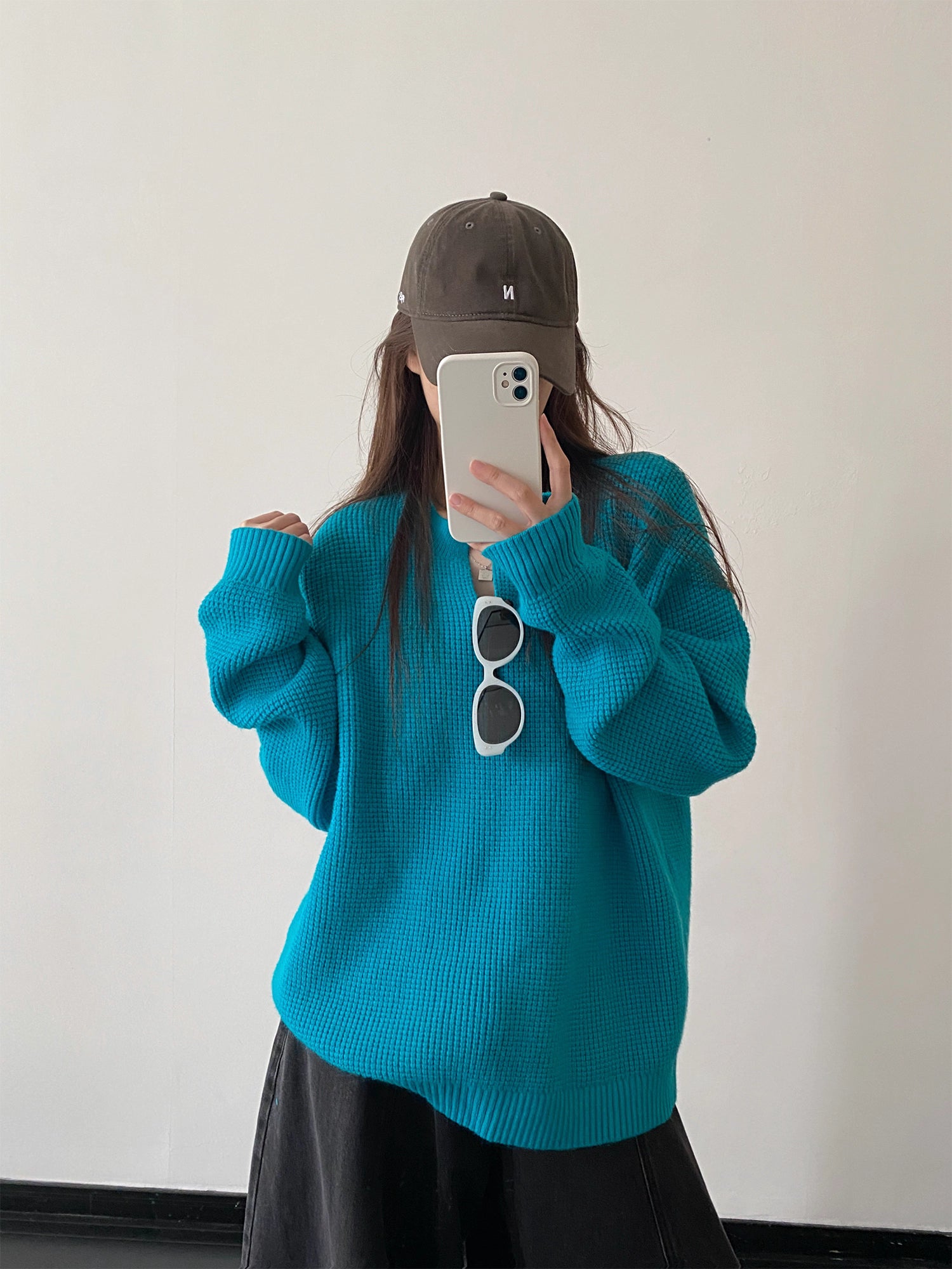 ワッフルニットトップス N808