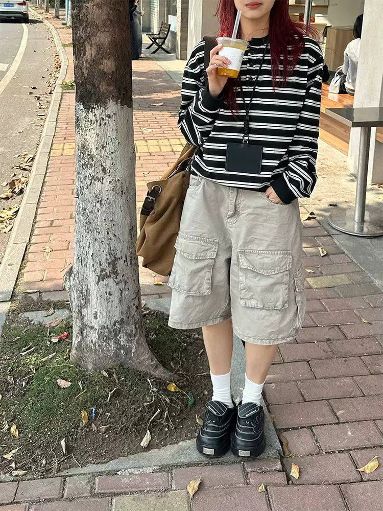 マルチポケットカーゴショートパンツ N400