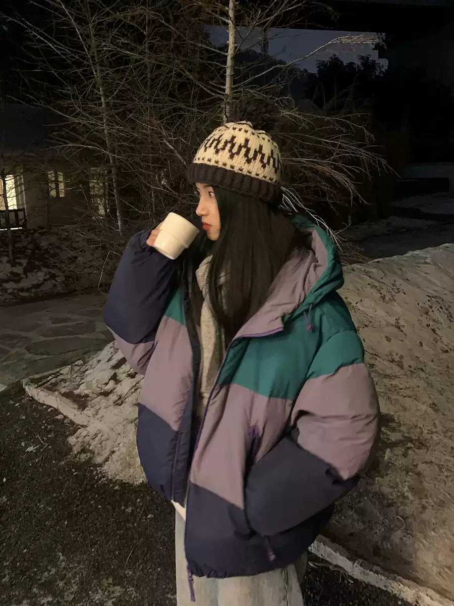 コントラストカラーダウンジャケット N279