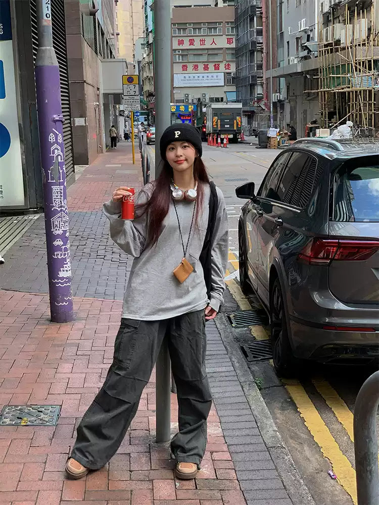 ウォッシュ加工カーゴパンツ N411