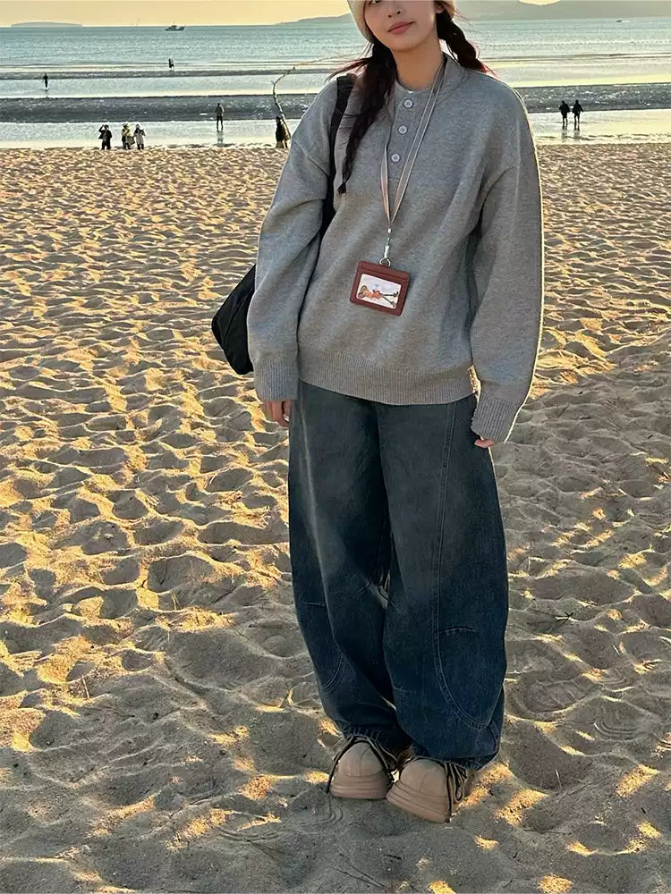 ワイドデザインジーンズ N289