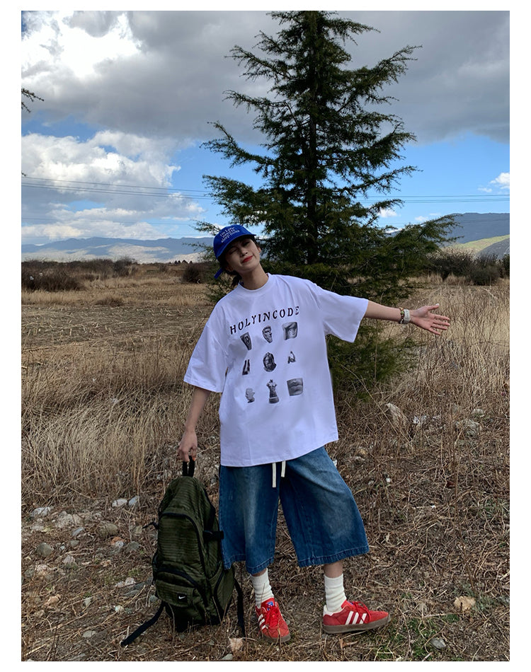オーバーサイズ半袖Tシャツ N395