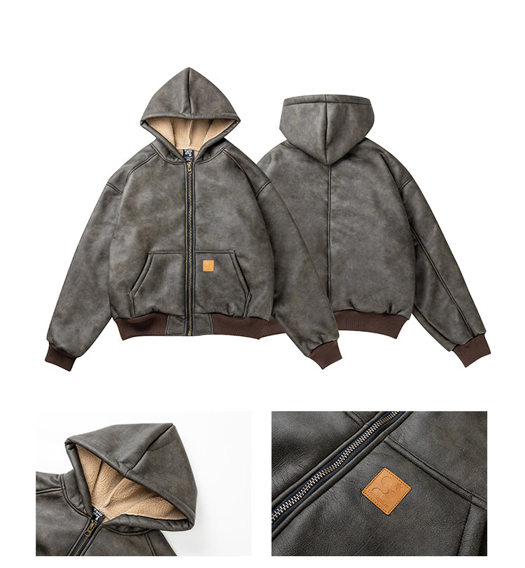 ボアフードスエードジャケット N260