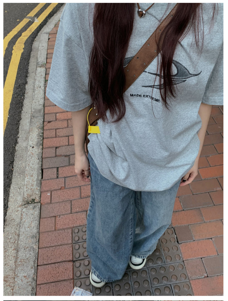 オーバーサイズ半袖Tシャツ N413