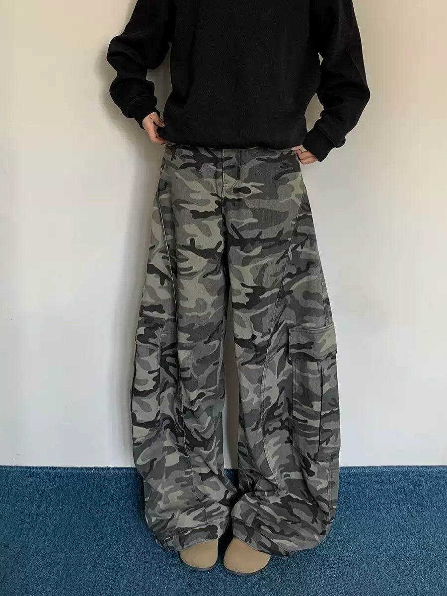 迷彩カーゴパンツ N369