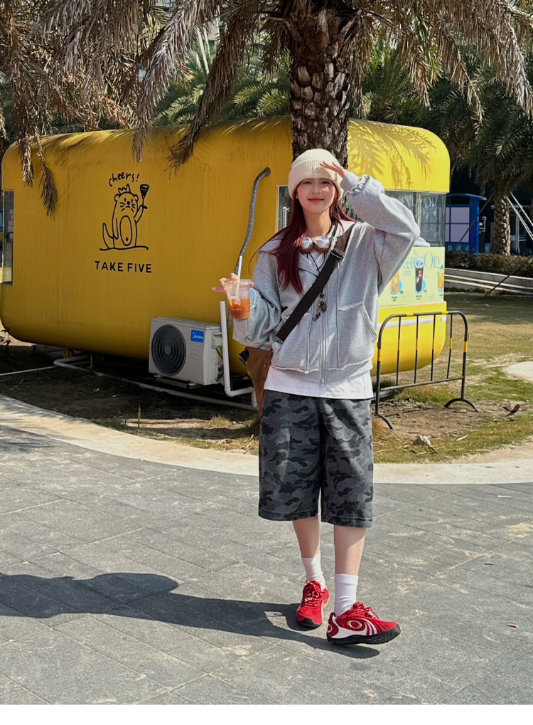 ダメージスウェットパーカー N385