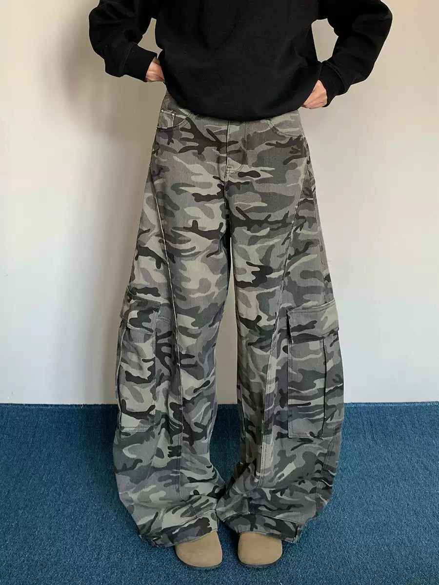 迷彩カーゴパンツ N369