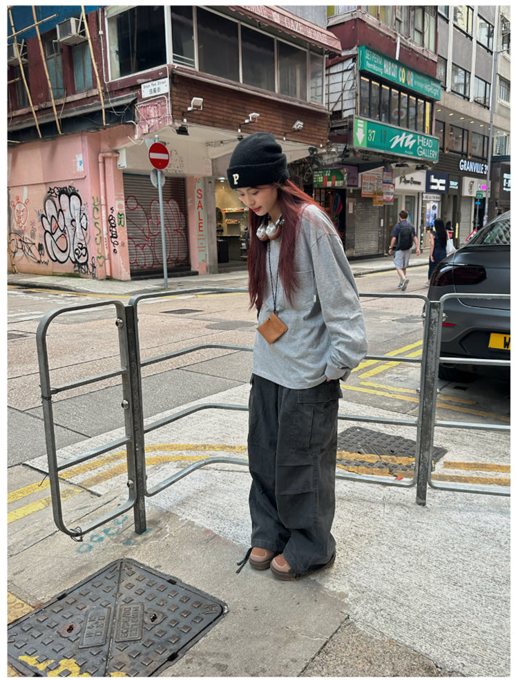 ウォッシュ加工カーゴパンツ N411