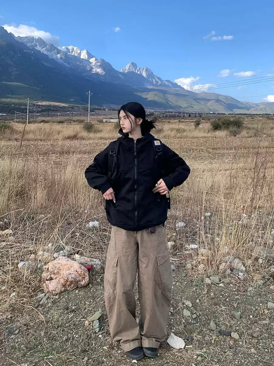 フード付きスウェットシャツ N351