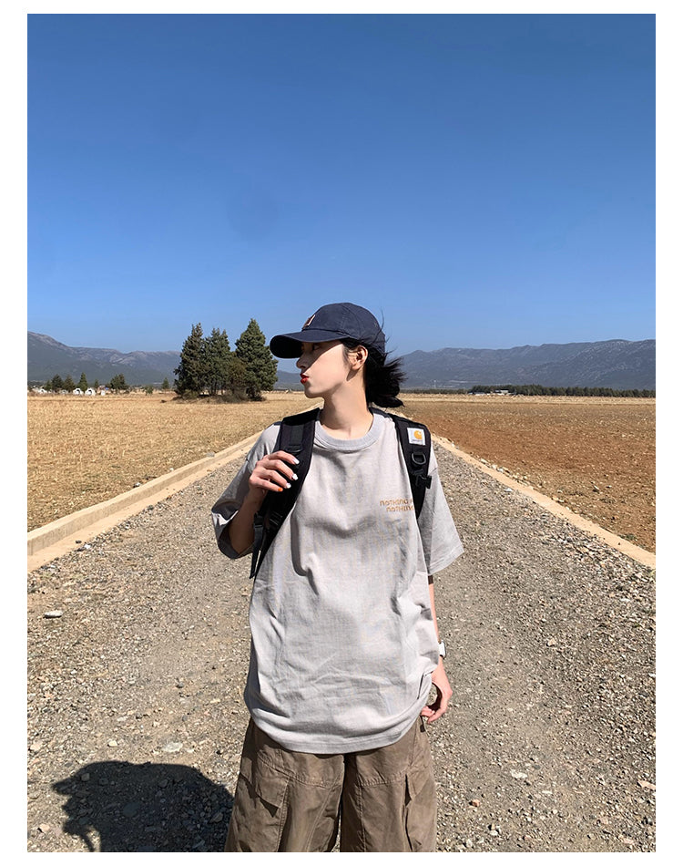 バックロゴ半袖Tシャツ N407