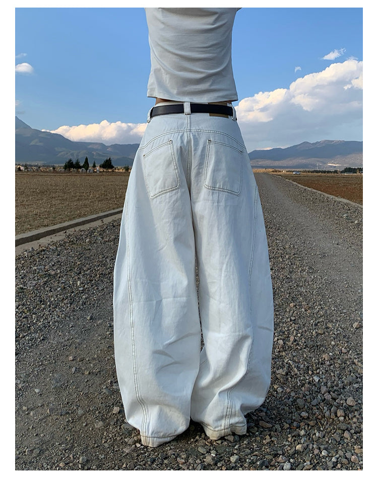 ホワイトシミタージーンズ N408