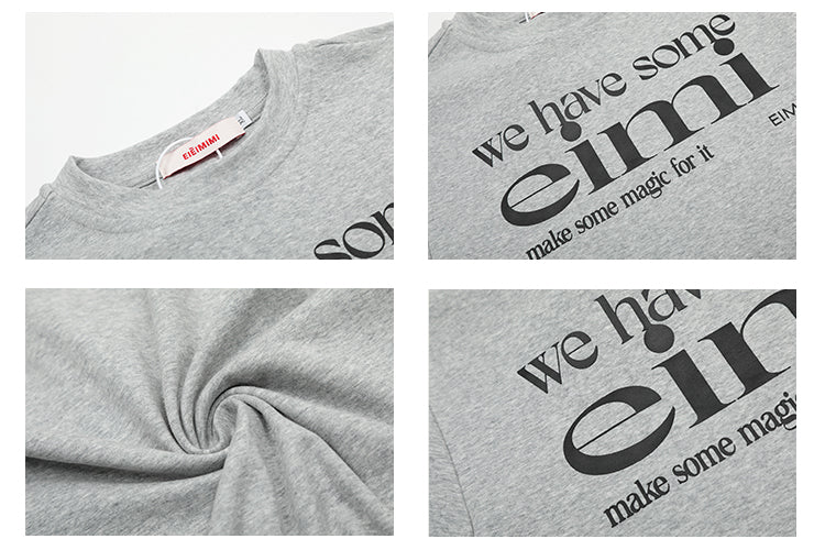 レタープリント半袖Tシャツ N394