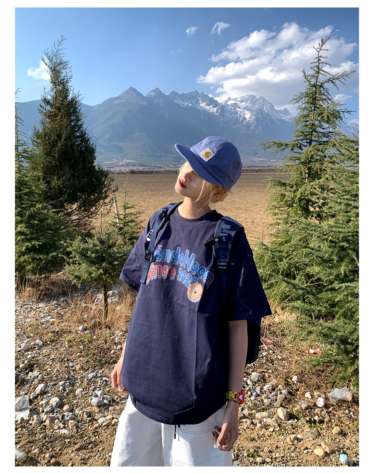 プリント半袖Tシャツ N402