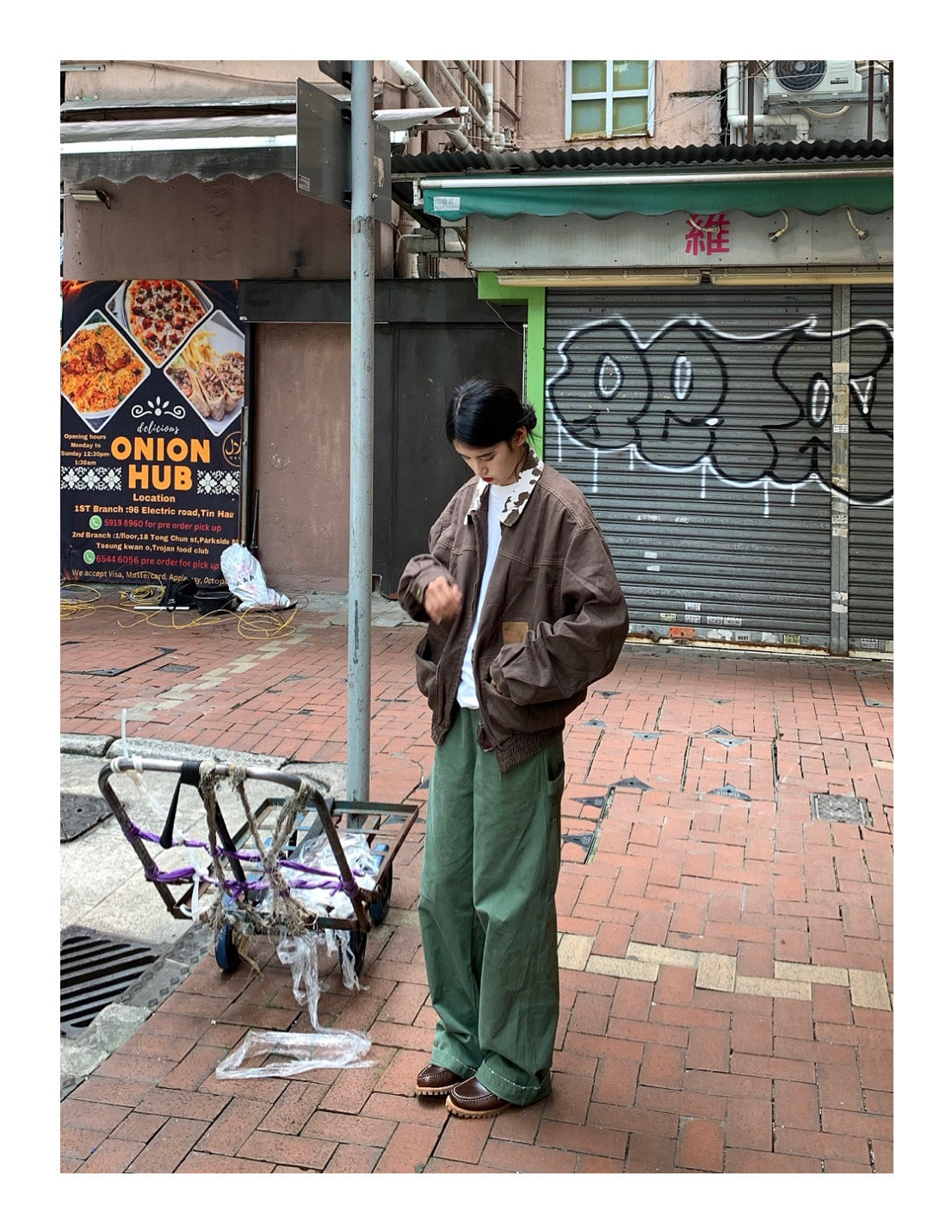 ビンテージデザインスタンドカラージャケット N108