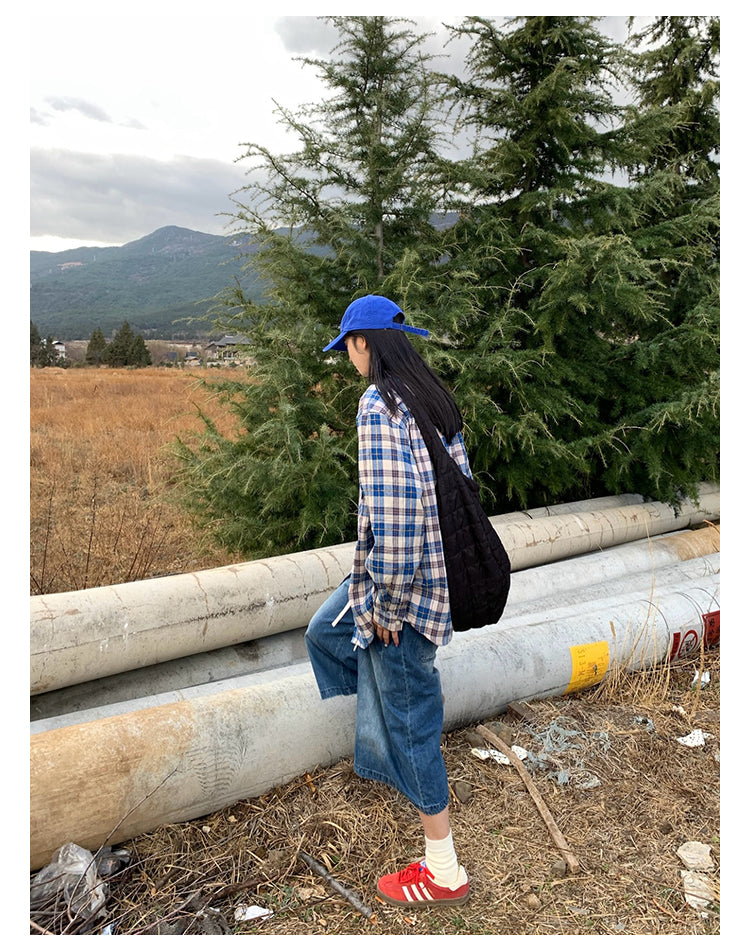 アメリカンチェック柄シャツ N386