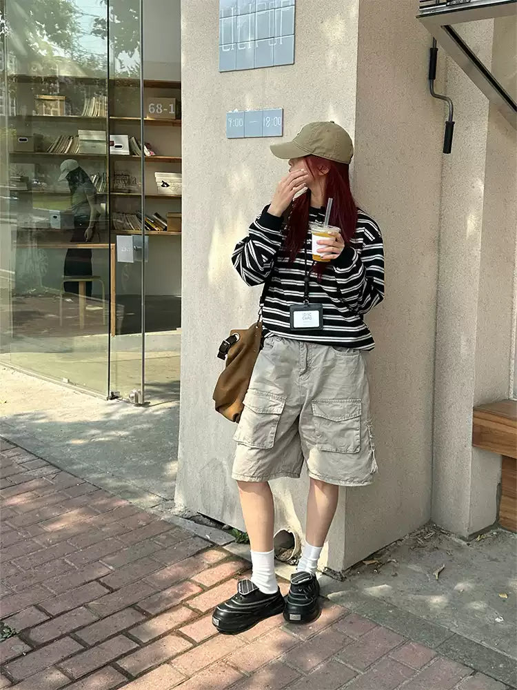 マルチポケットカーゴショートパンツ N400