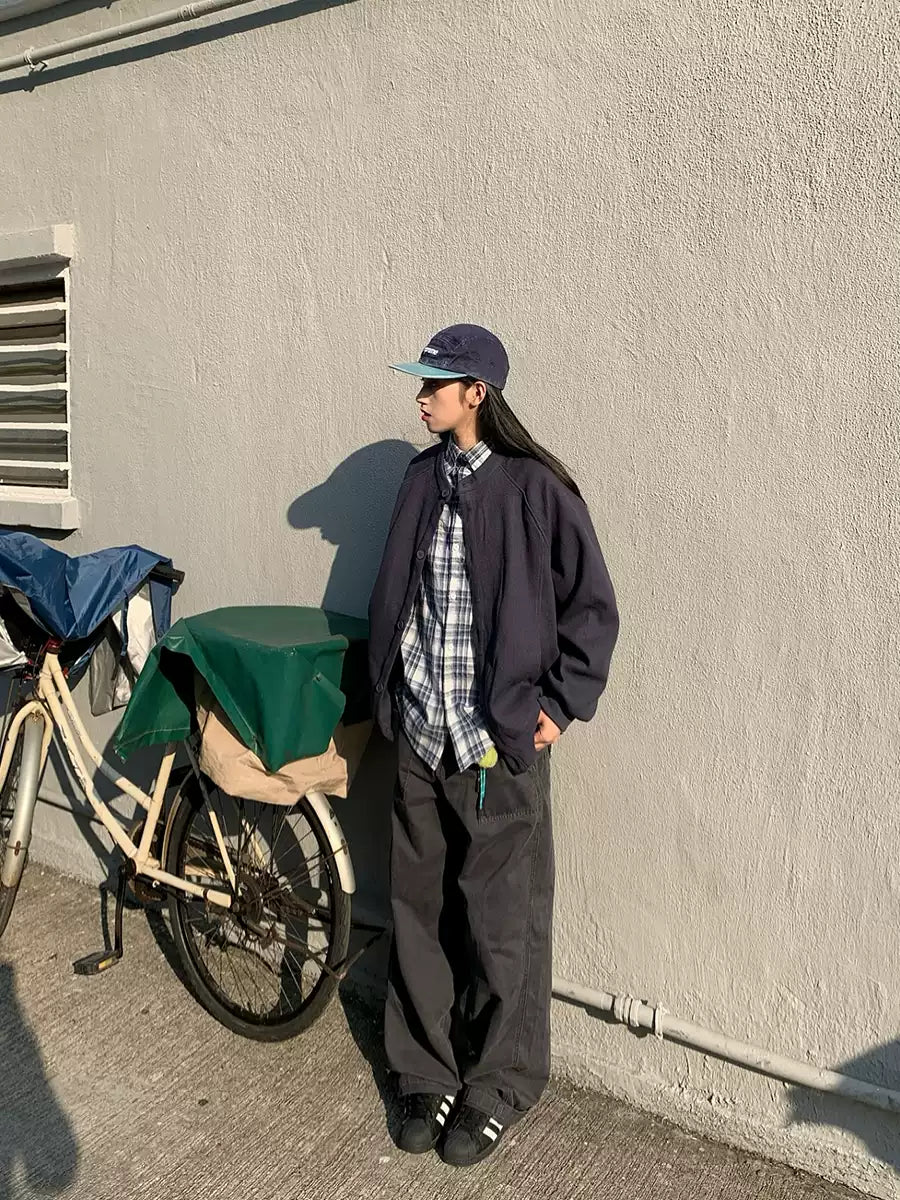 ラウンドネックルーズジャケット N355