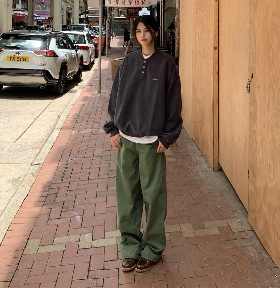 ヘンリーカラープルオーバースウェット N117