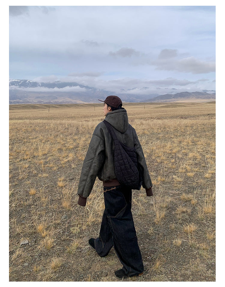 ボアフードスエードジャケット N260