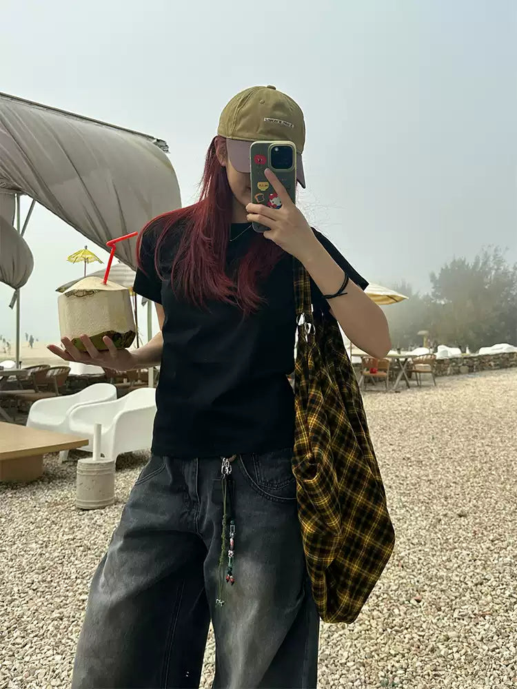 ラウドネック半袖Tシャツ N378