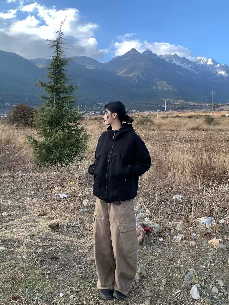 フード付きスウェットシャツ N351