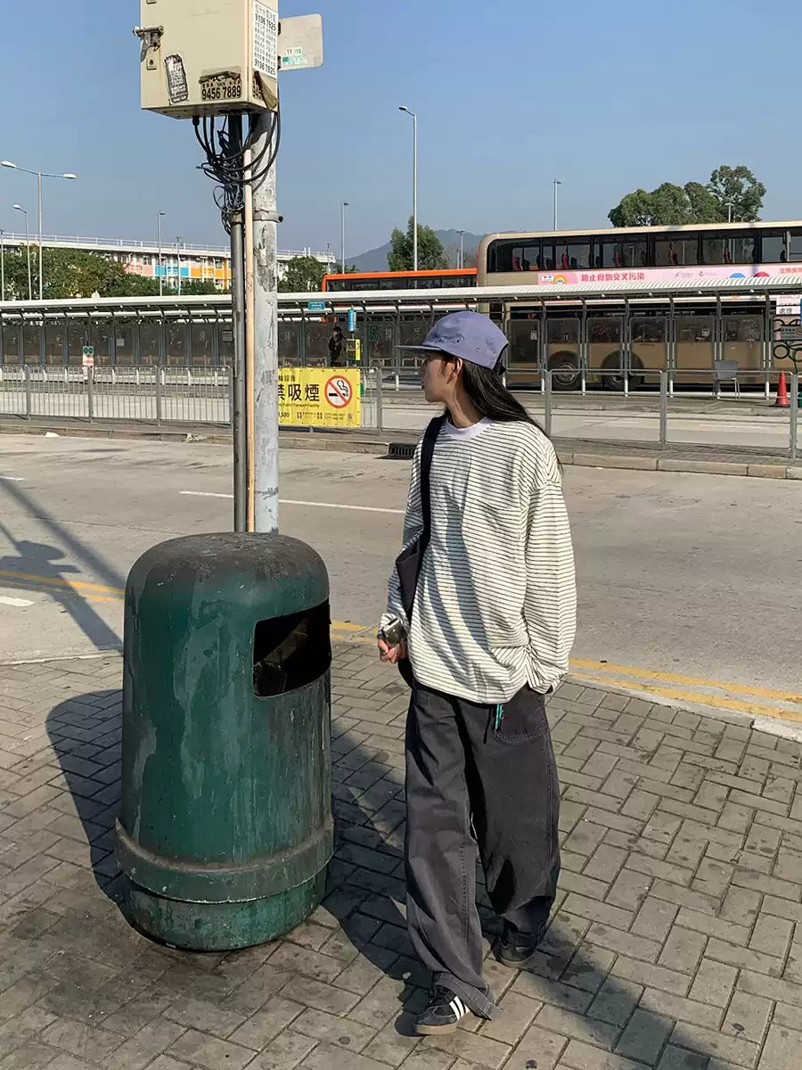 ボーダーロングTシャツ N361