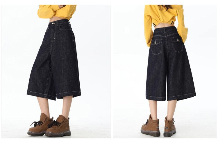 ルーズデニムハーフパンツ N373