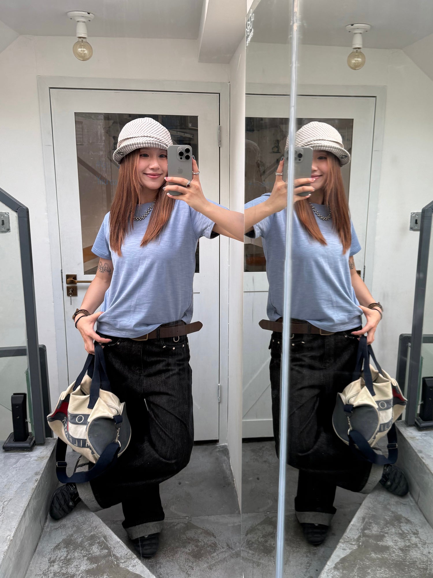 コンパクトスリムTシャツ N524