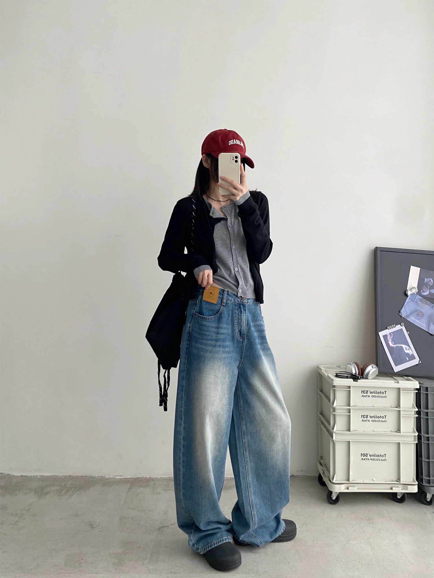 ワイドストレートデニム N807