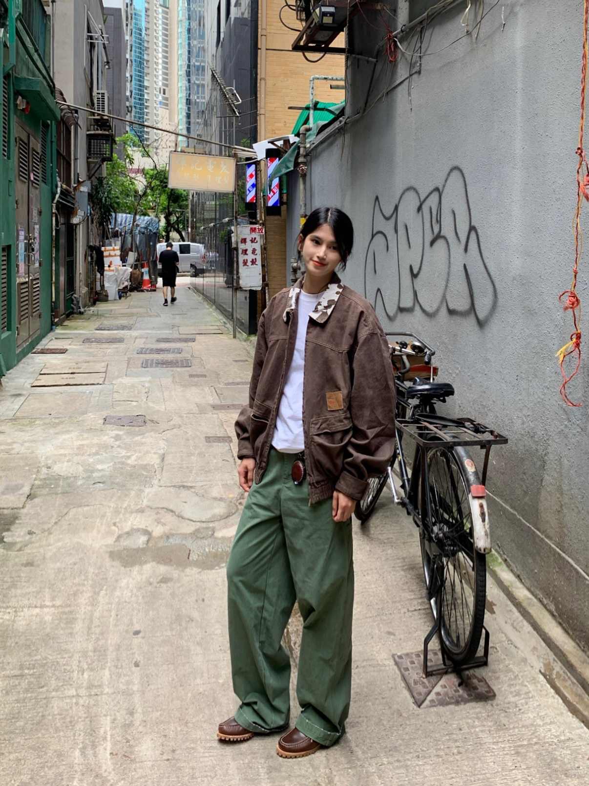 ビンテージデザインスタンドカラージャケット N108