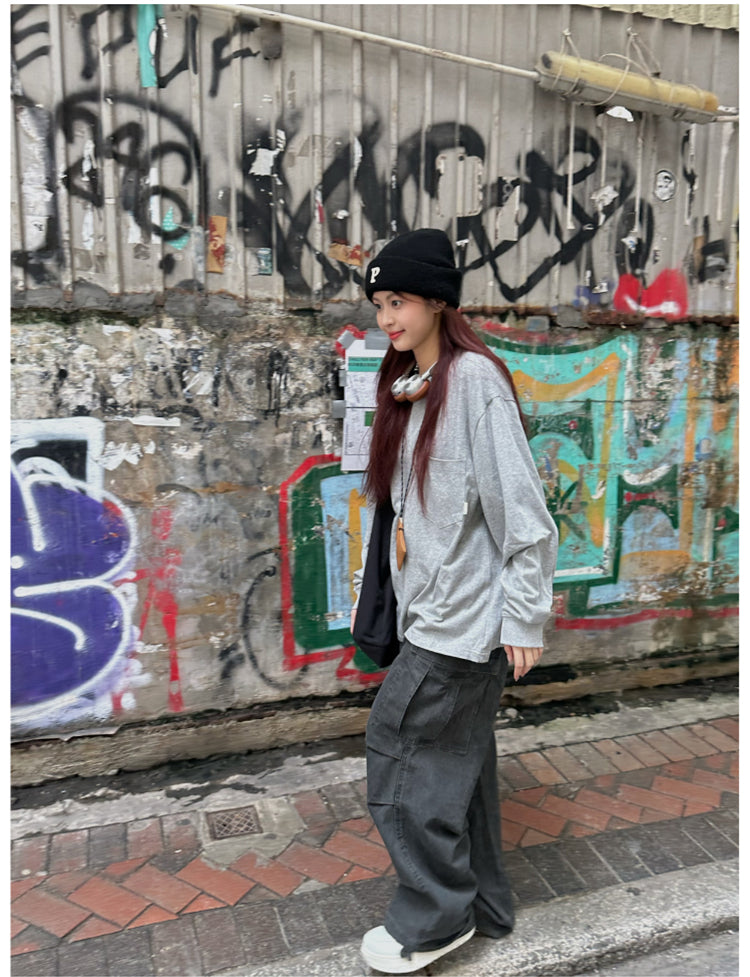 ウォッシュ加工カーゴパンツ N411