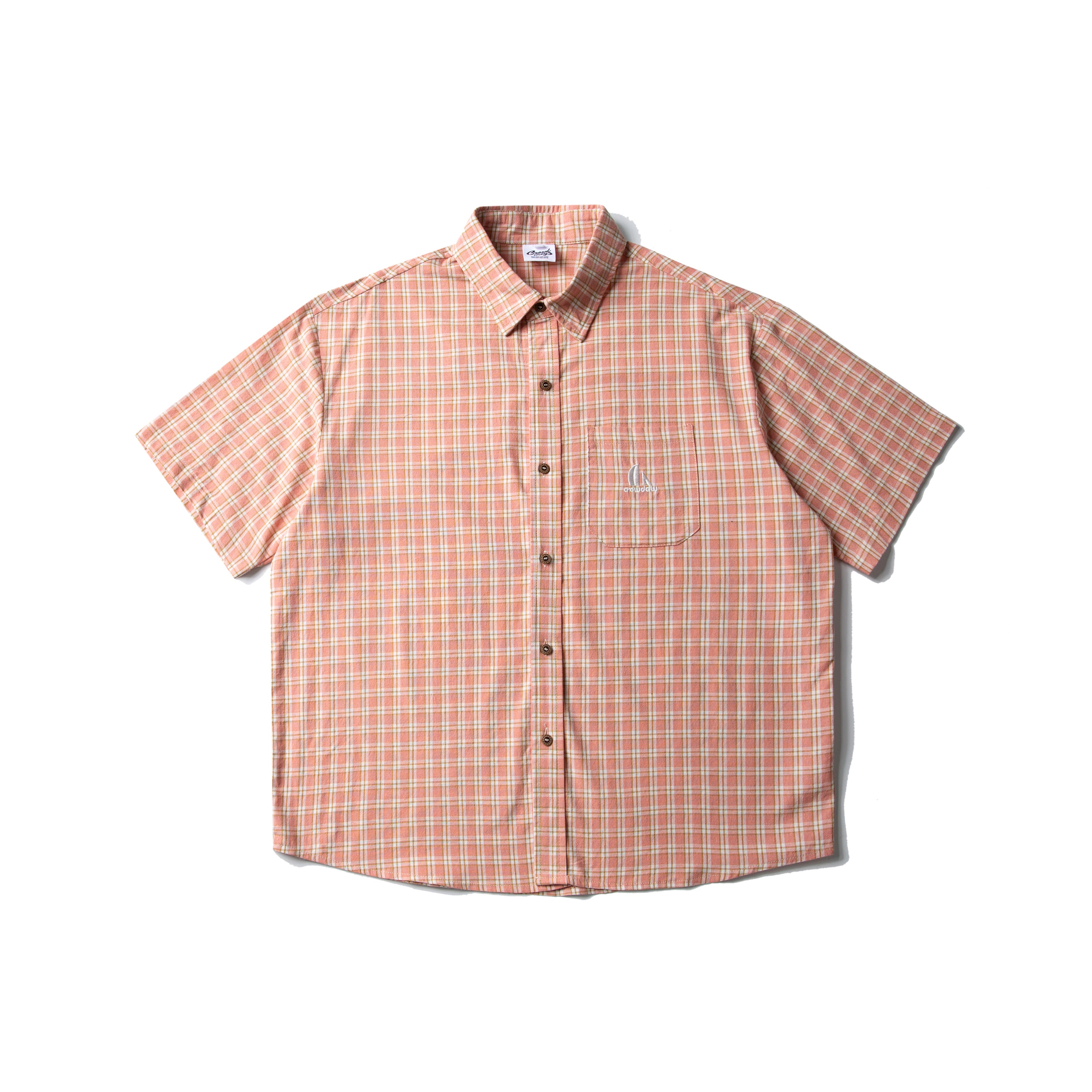 ギンガムチェック半袖シャツ N436