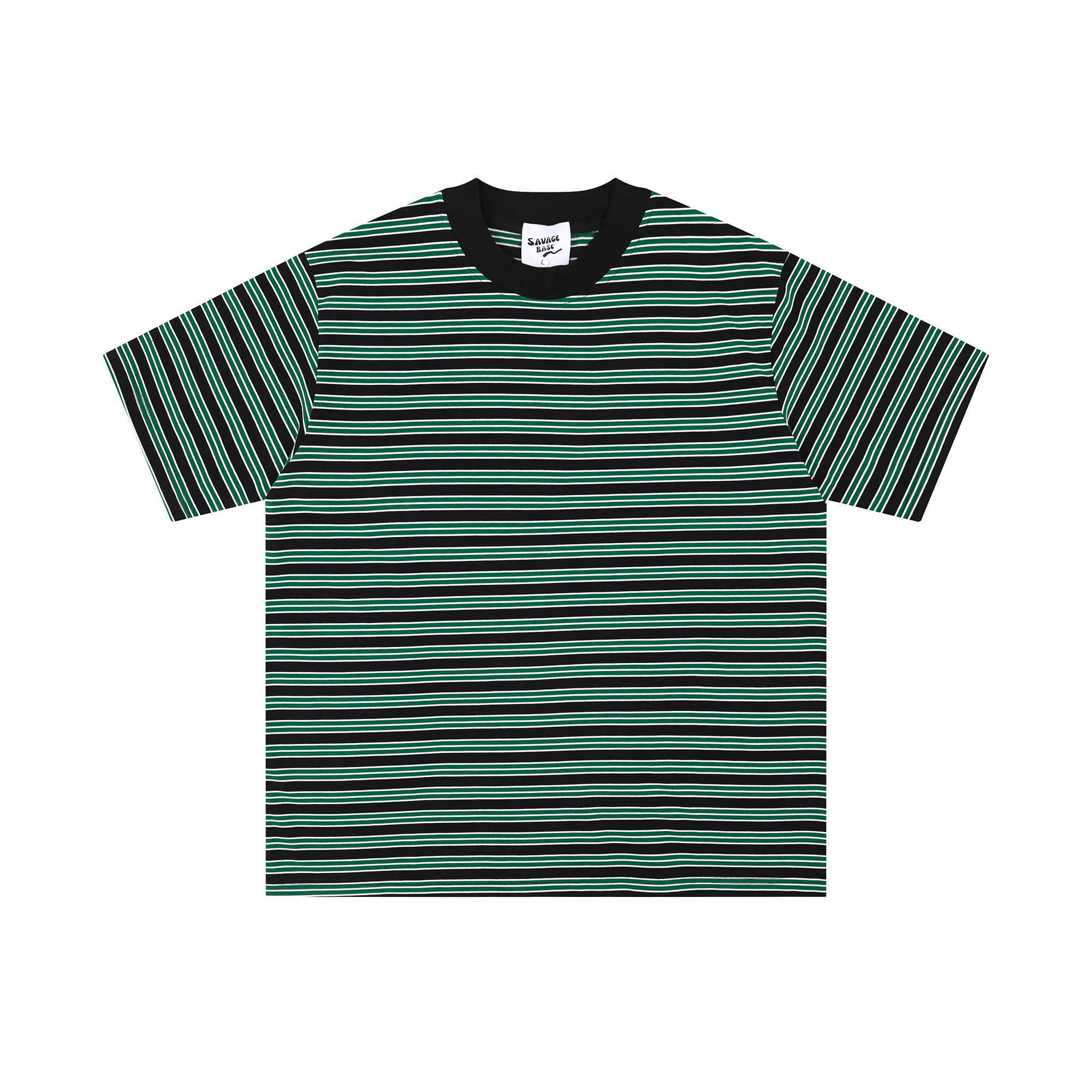 ボーダー柄半袖Tシャツ N438