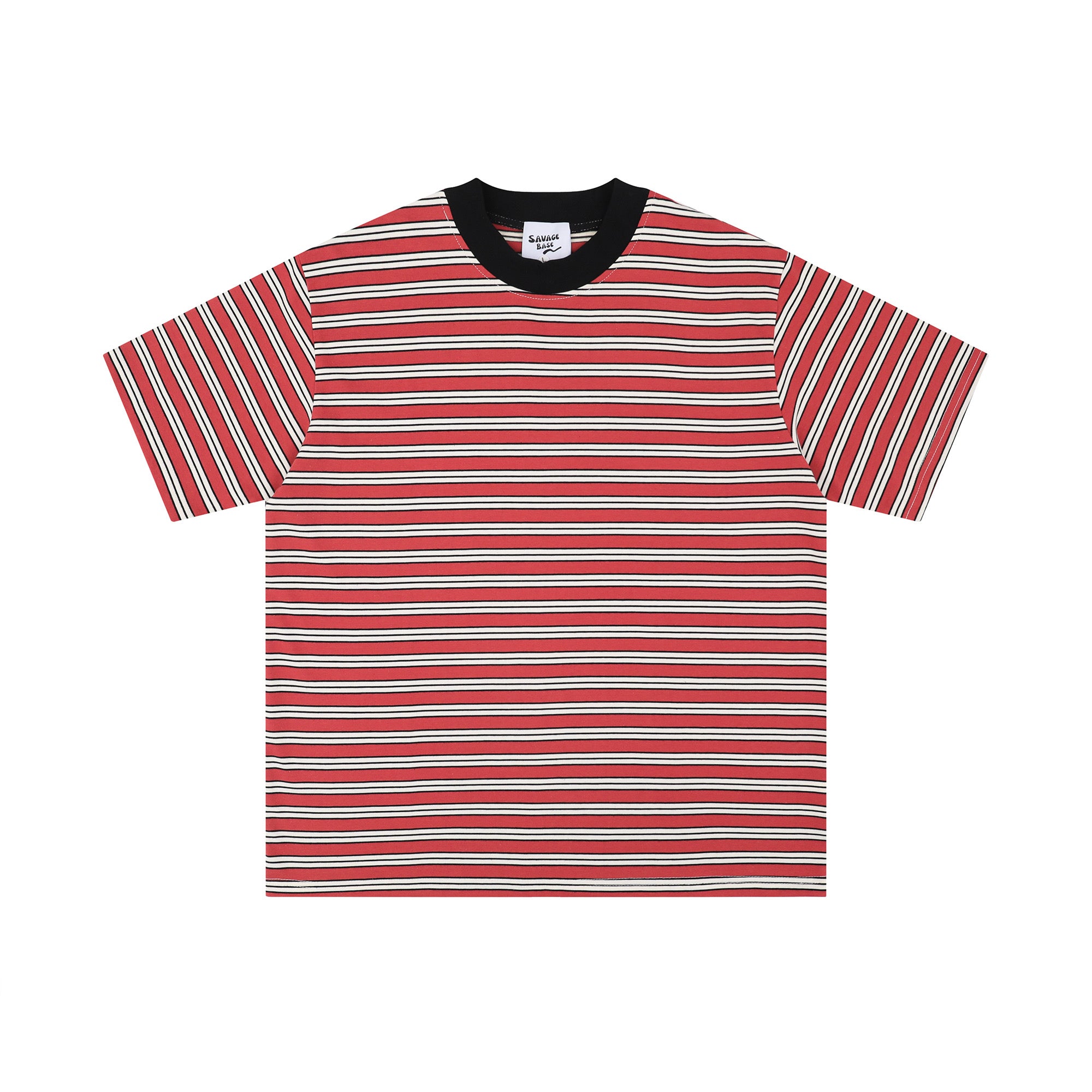 ボーダー柄半袖Tシャツ N438