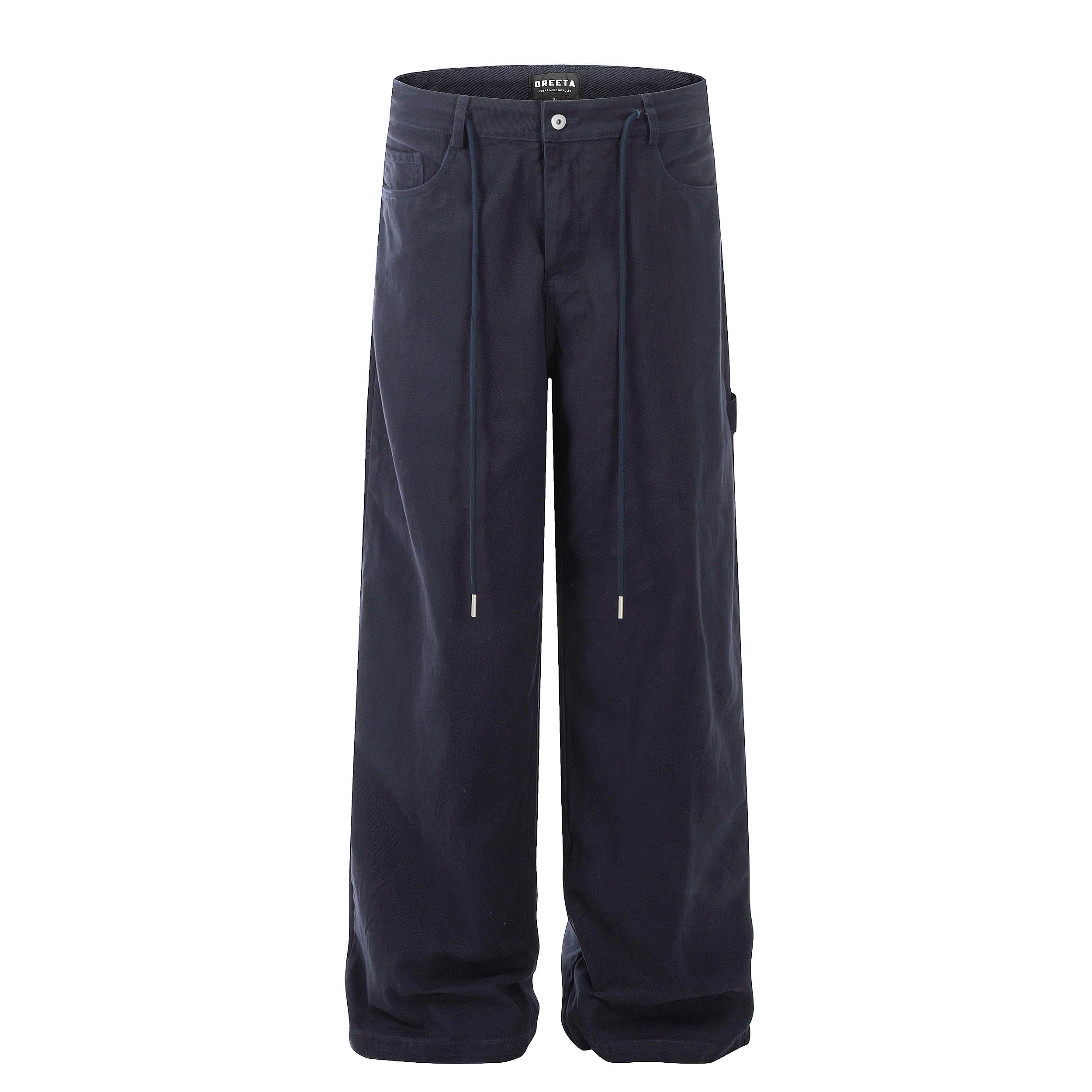 刺繍ワイドレッグパンツ N434