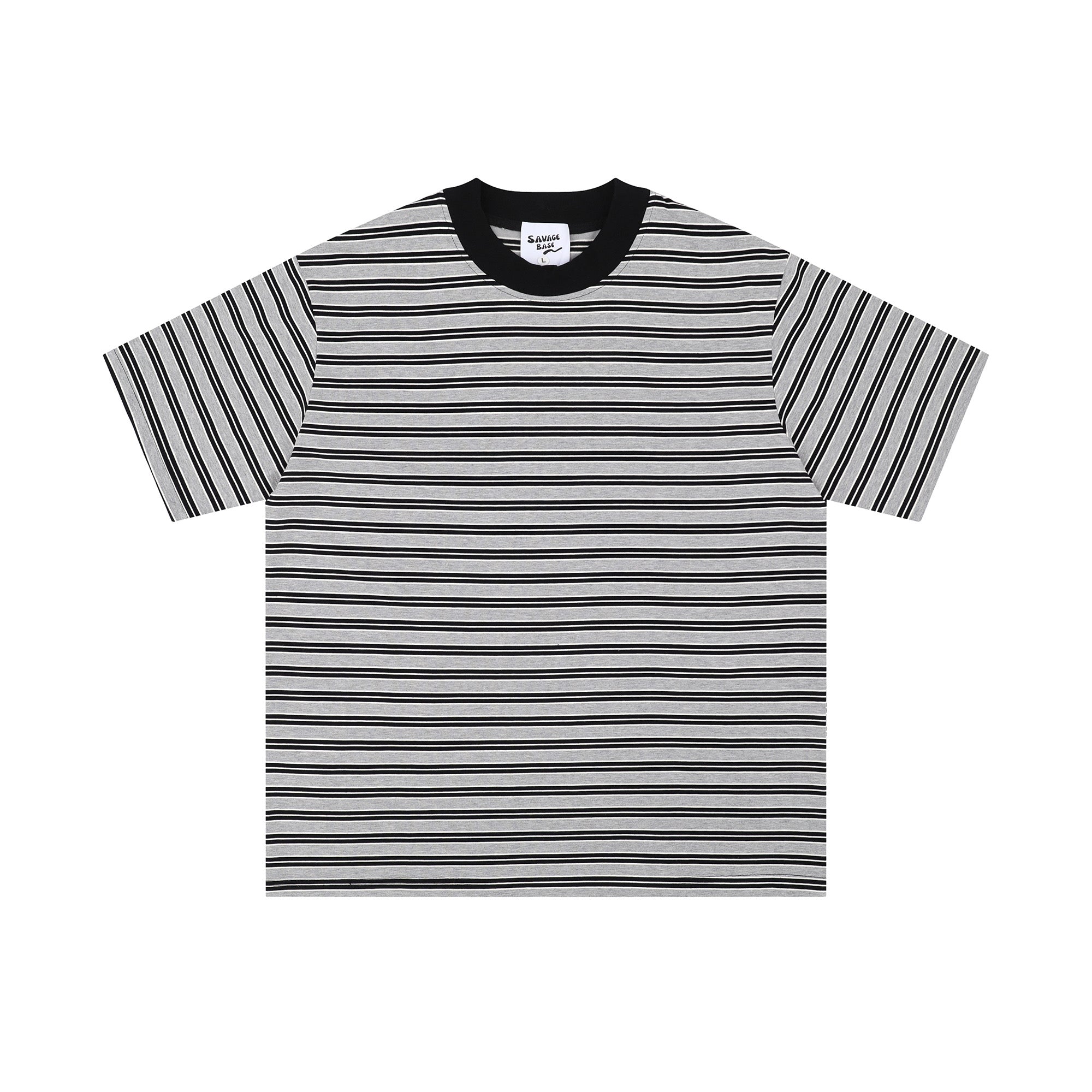 ボーダー柄半袖Tシャツ N438