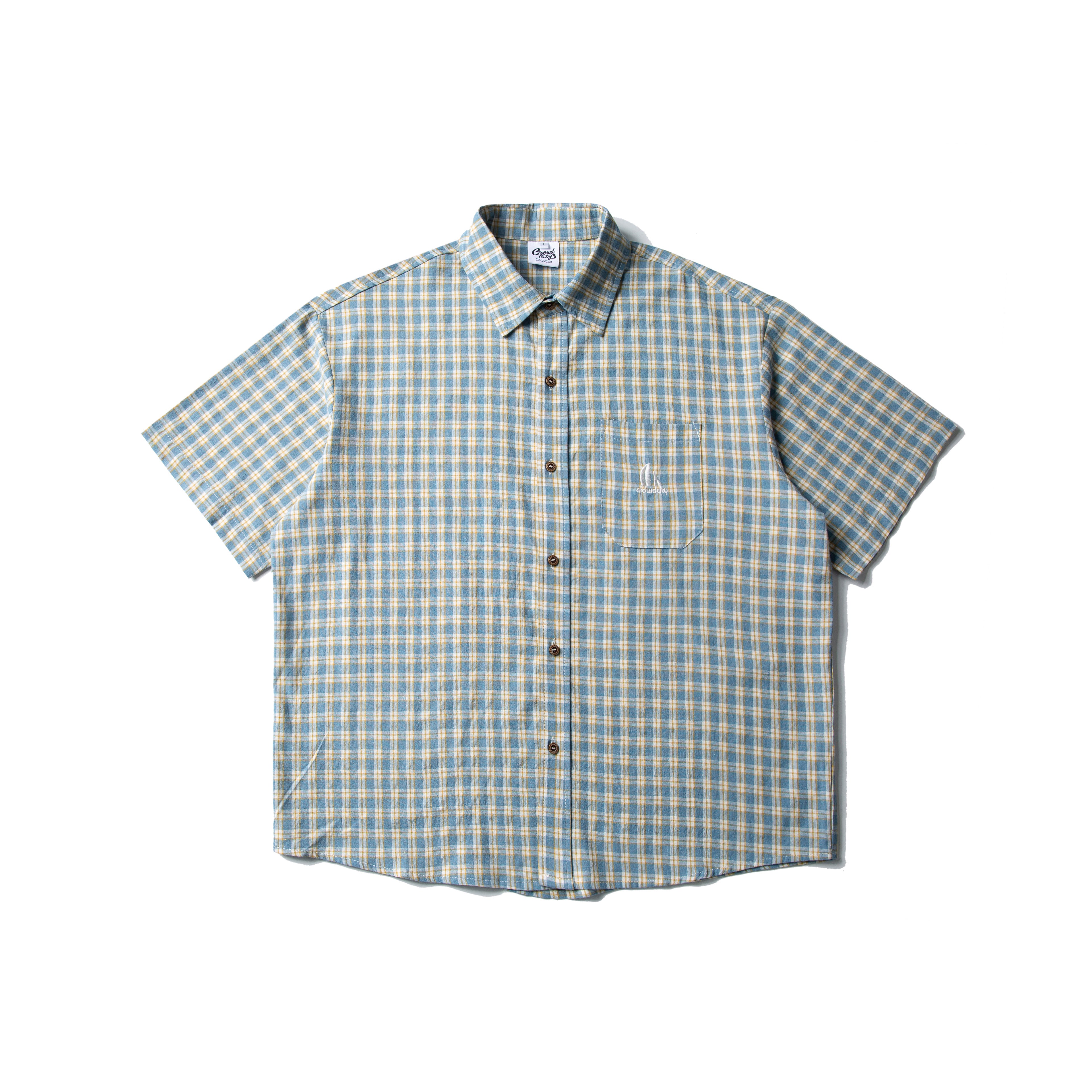 ギンガムチェック半袖シャツ N436