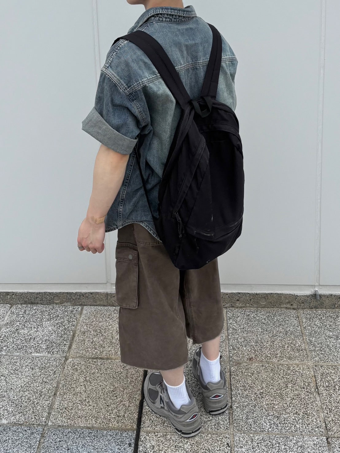 ヴィンテージウォッシュ・バギーショーツ OB001