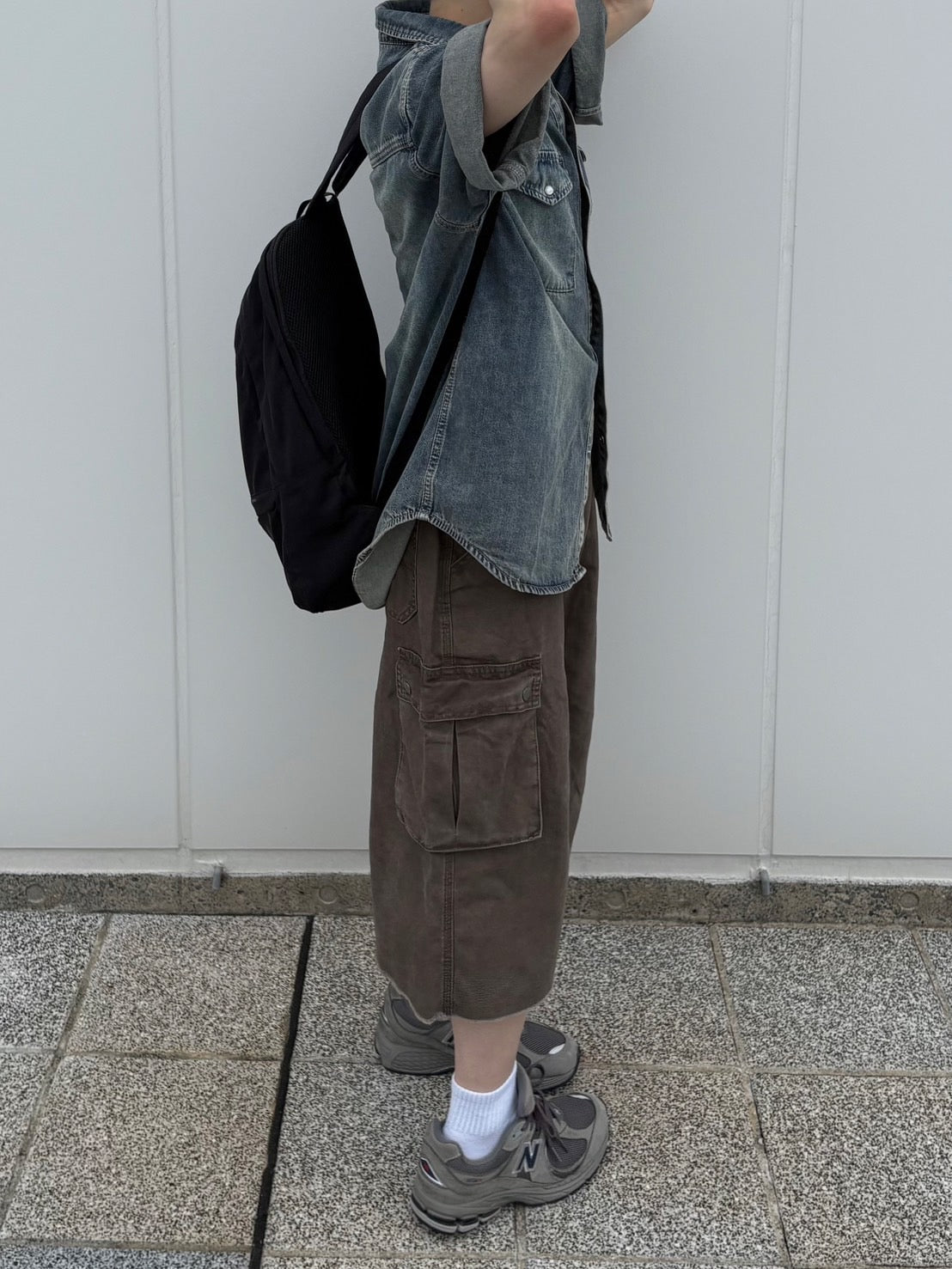 ヴィンテージウォッシュ・バギーショーツ OB001