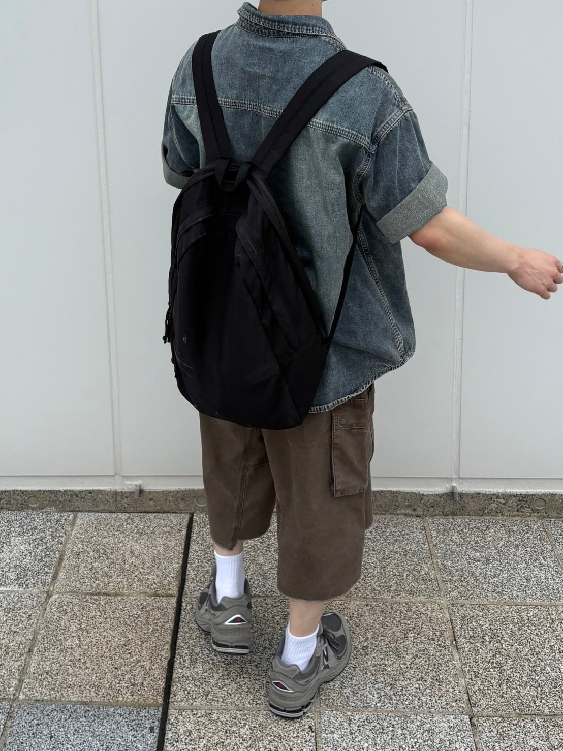 ヴィンテージウォッシュ・バギーショーツ OB001