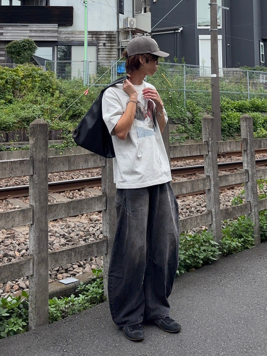 フェードブラック・バルーンワイドデニム GA002