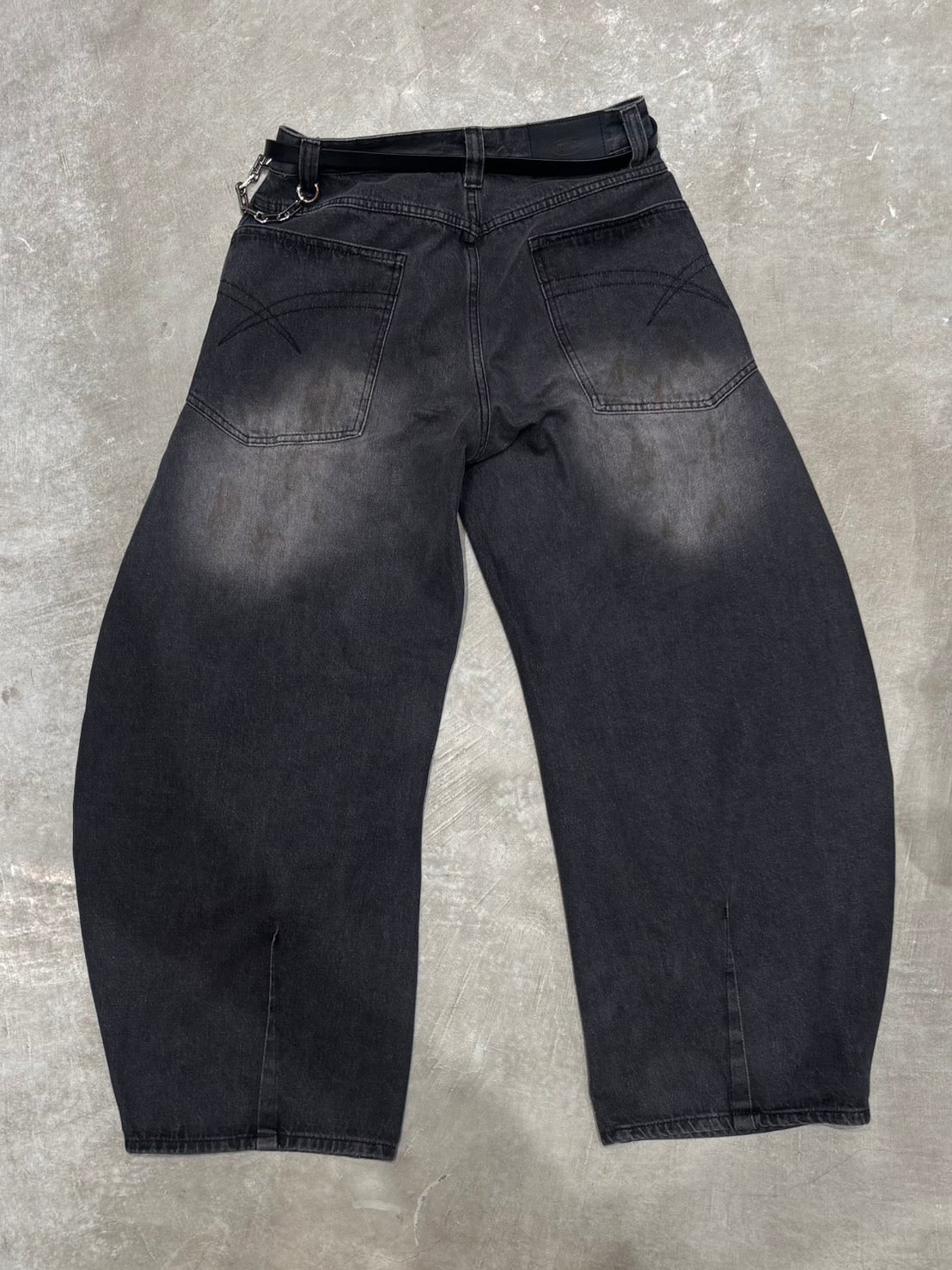 フェードブラック・バルーンワイドデニム GA002