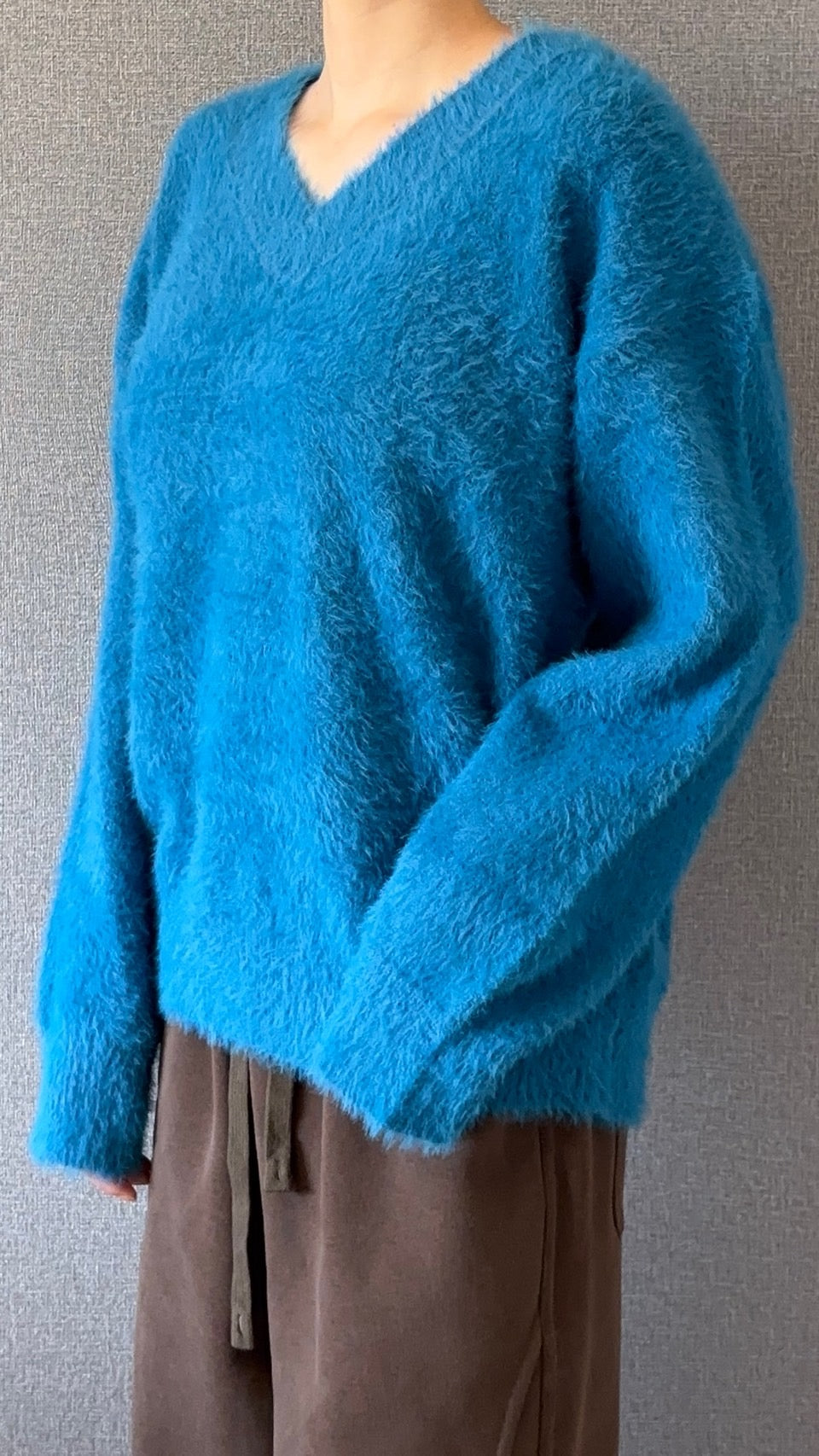 Vネックニットセーター s0814m-10