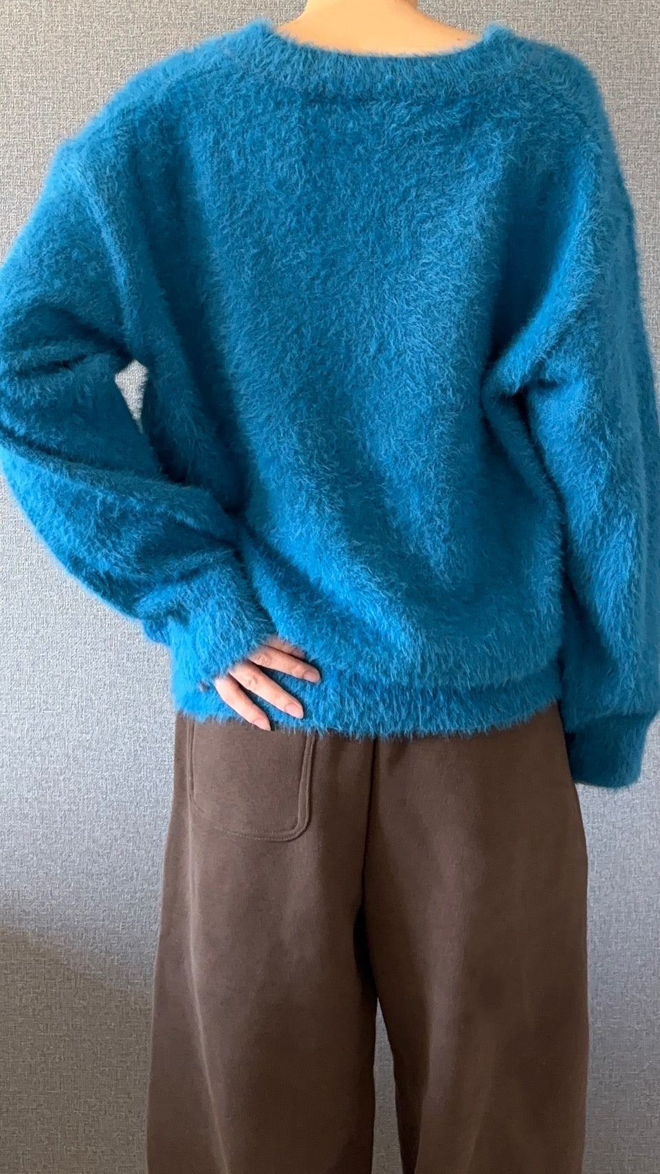 Vネックニットセーター s0814m-10