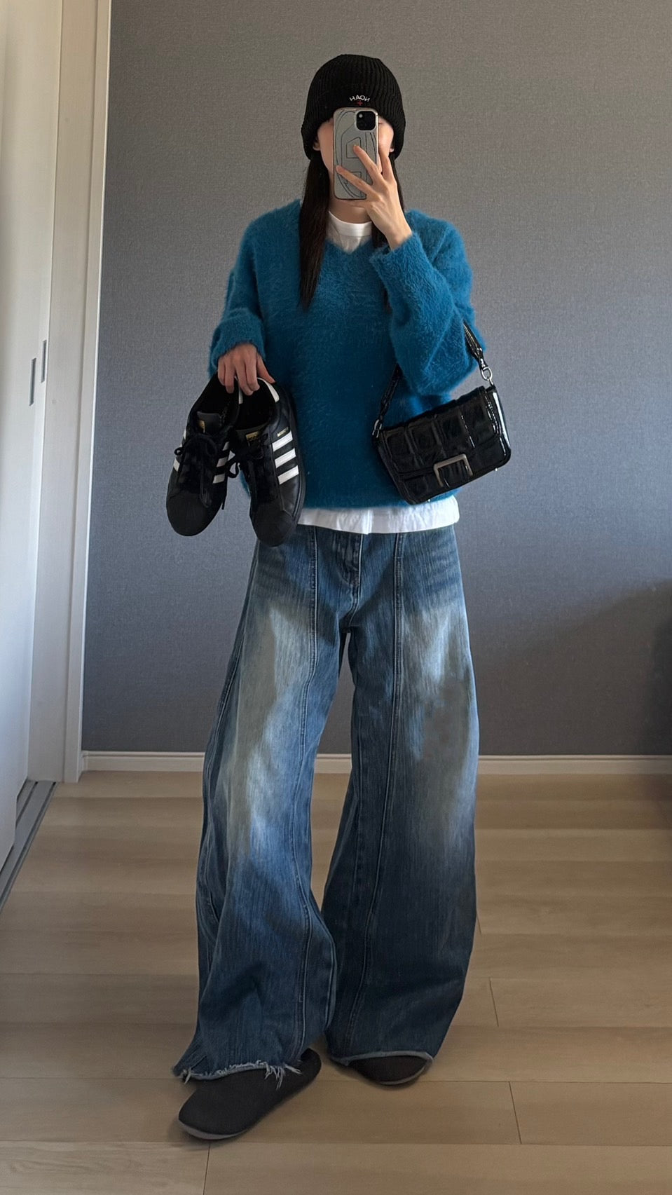 Vネックニットセーター s0814m-10