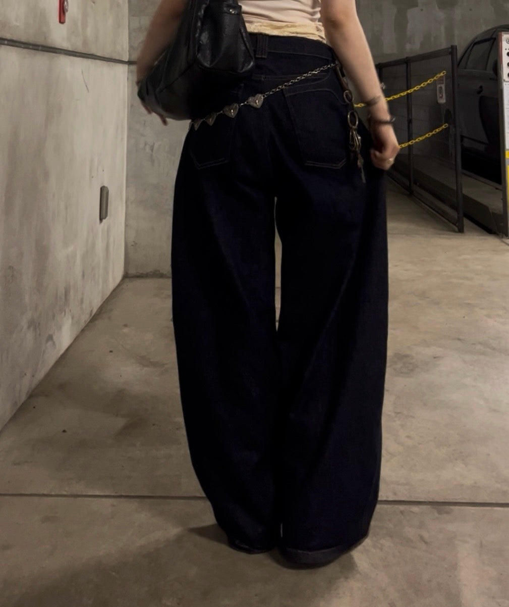 スーパーワイド・バルーンバギーデニム MH002