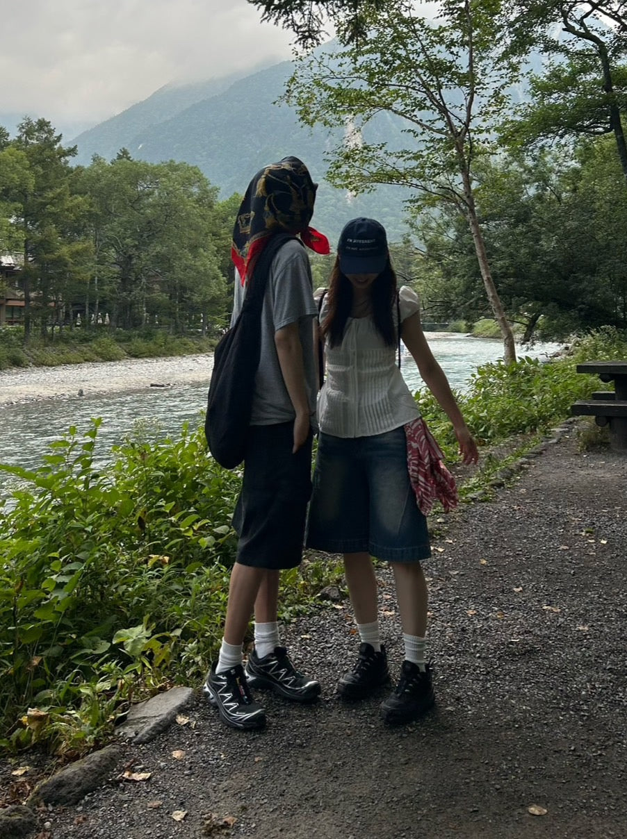 Aラインシルエットハーフデニム OT-008